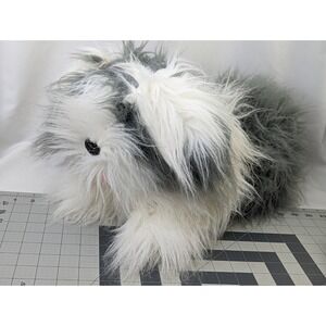 Plush Creations Sheepdog Dog Plush 17 Inch Long White Gray Stuffed Animal Toy